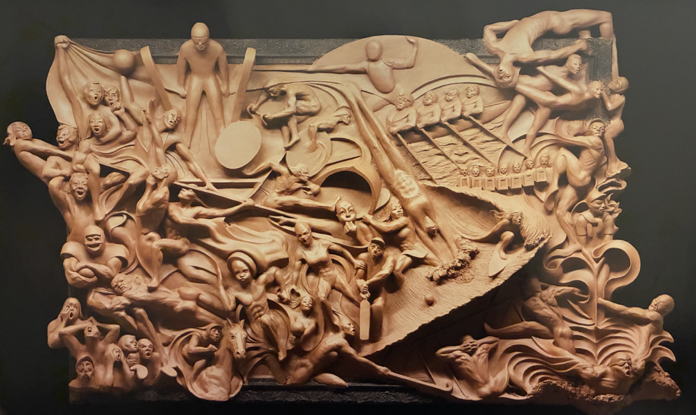 A Sporting Chance for Peace campaign sculpture